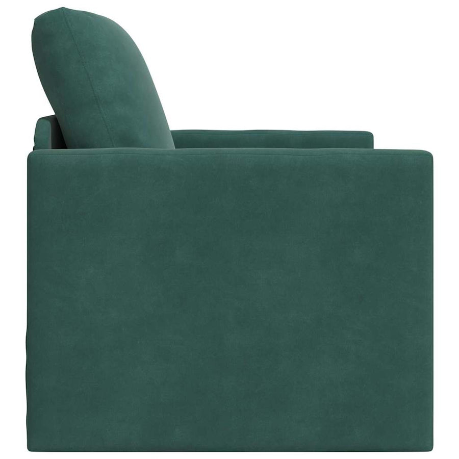 Slaapbank 60cm Donkergroen Fluweel