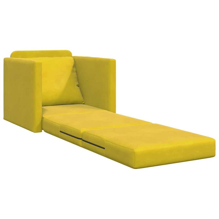 Slaapbank 60cm Donkergeel Fluweel