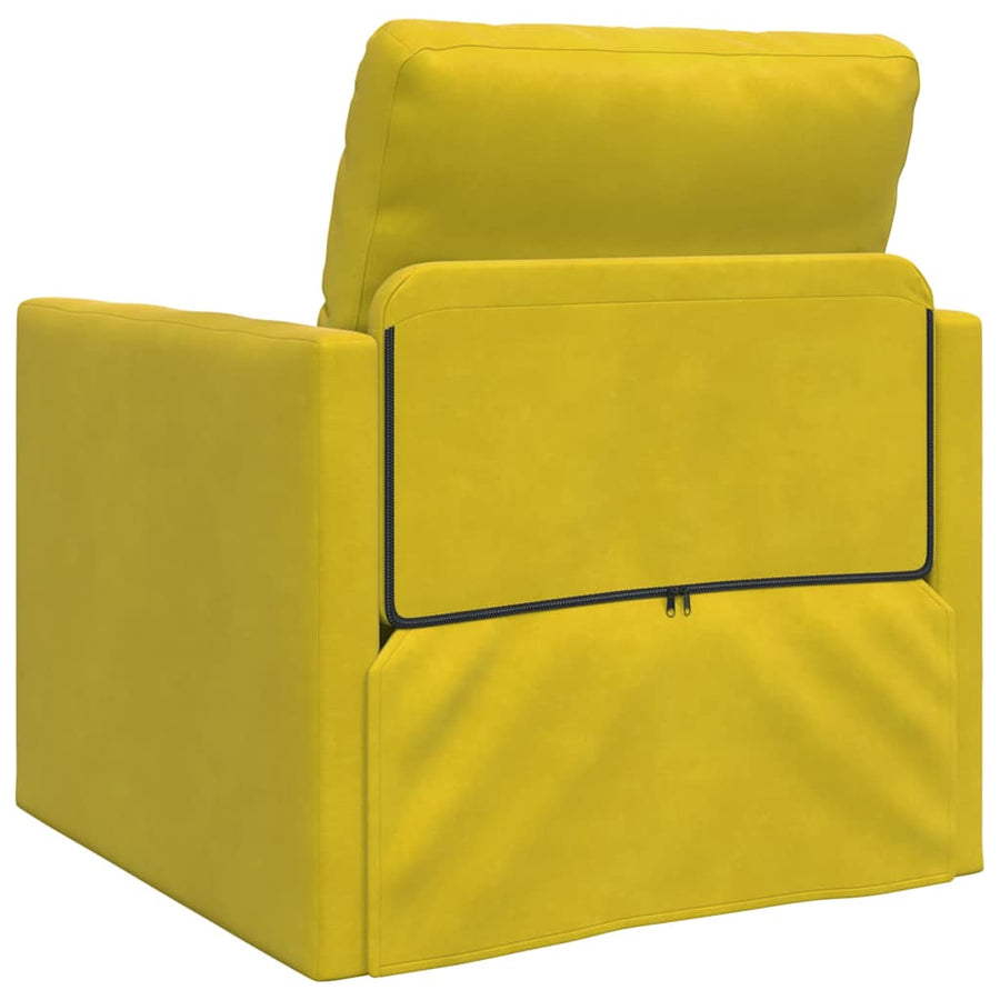 Slaapbank 60cm Donkergeel Fluweel