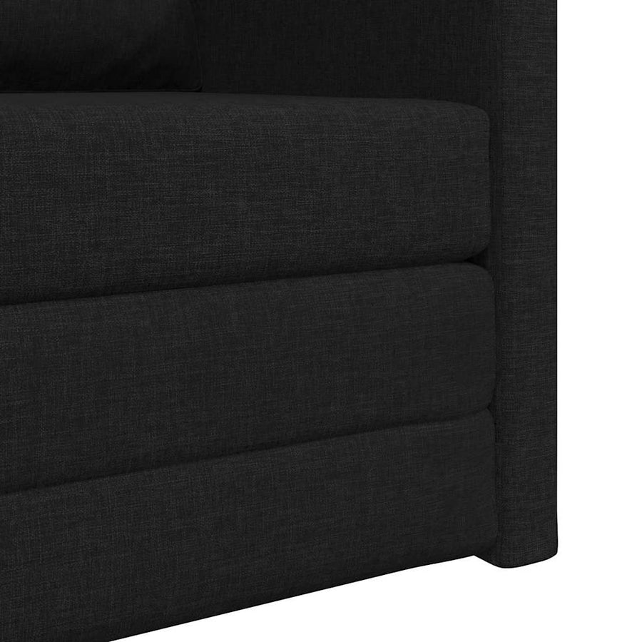 Slaapbank 60cm Zwart Stof