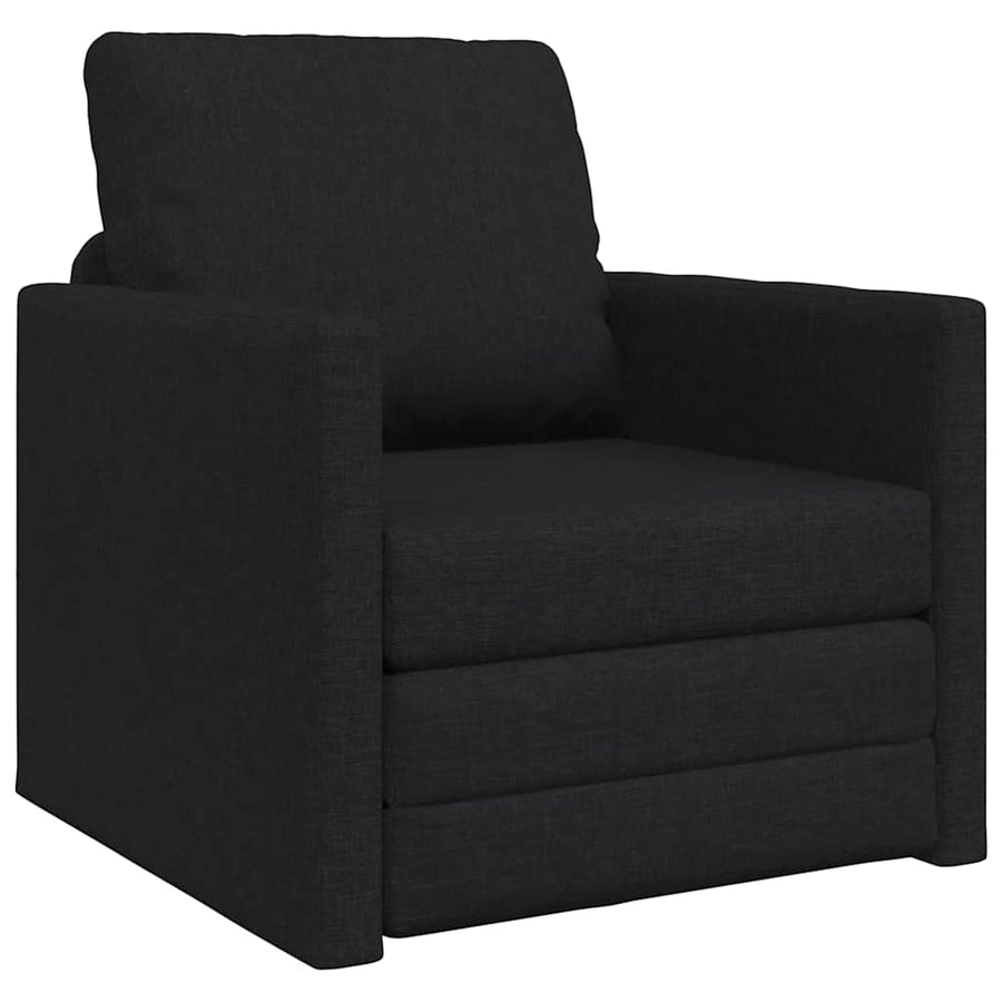 Slaapbank 60cm Zwart Stof