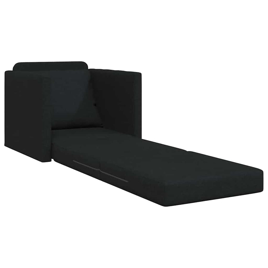 Slaapbank 60cm Zwart Stof