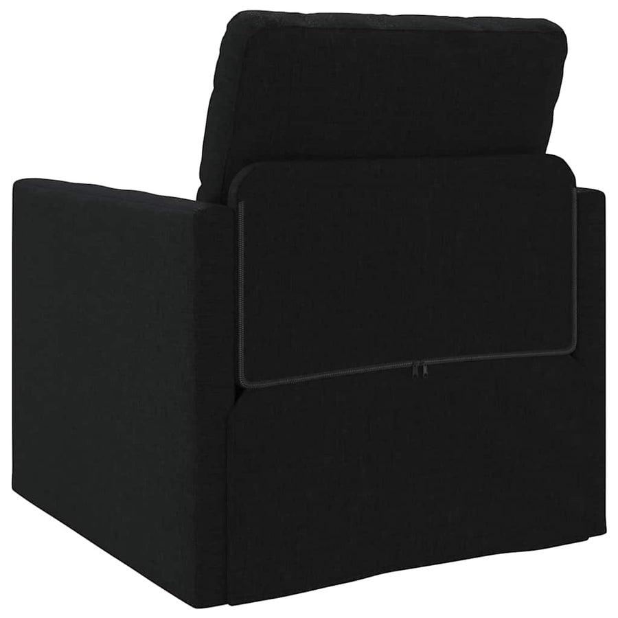 Slaapbank 60cm Zwart Stof