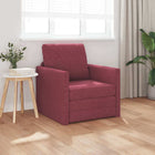 Slaapbank 60 cm wijnrood stof