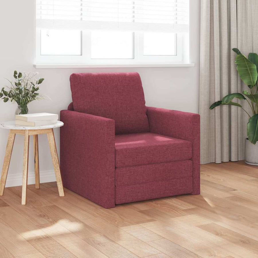 Slaapbank 60cm Wijnrood Stof