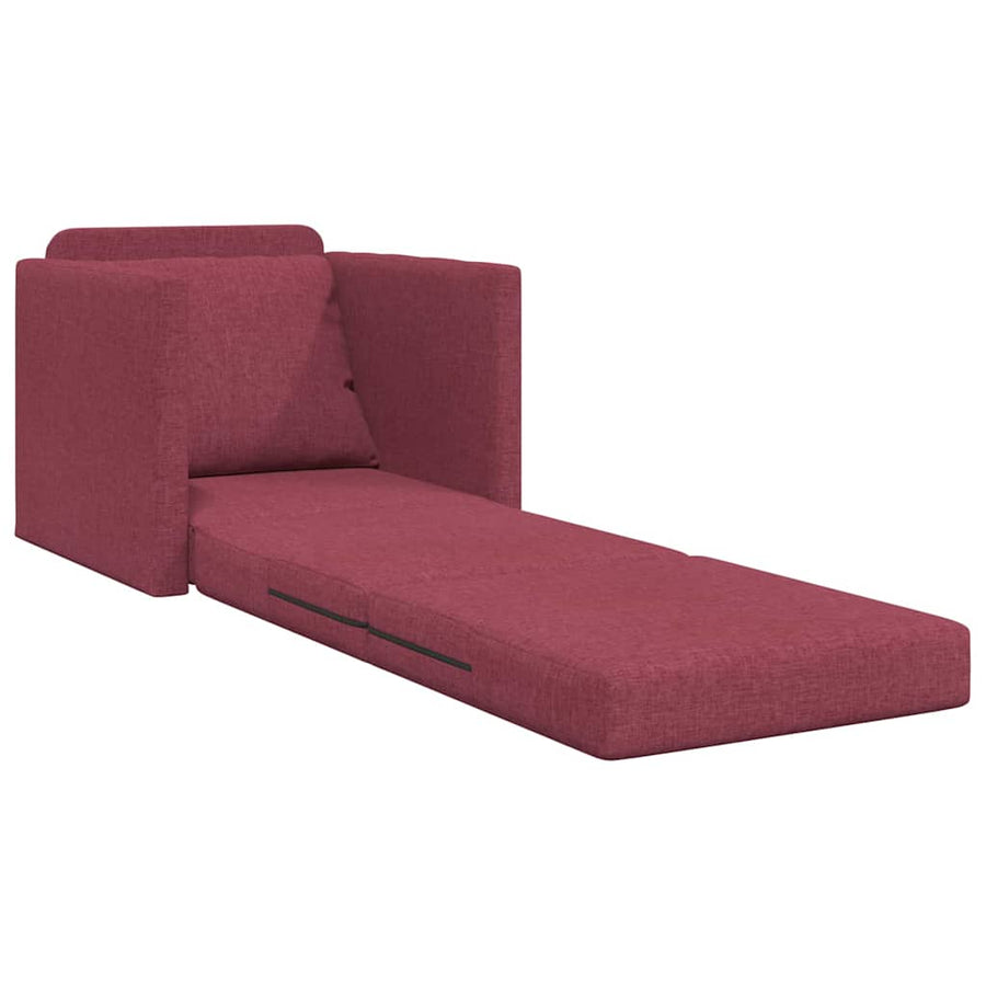 Slaapbank 60cm Wijnrood Stof
