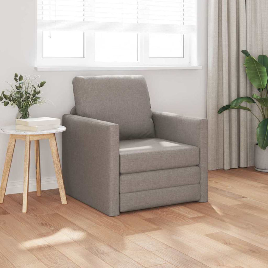 Slaapbank Taupe 74 x 77 x 81 cm Stof
