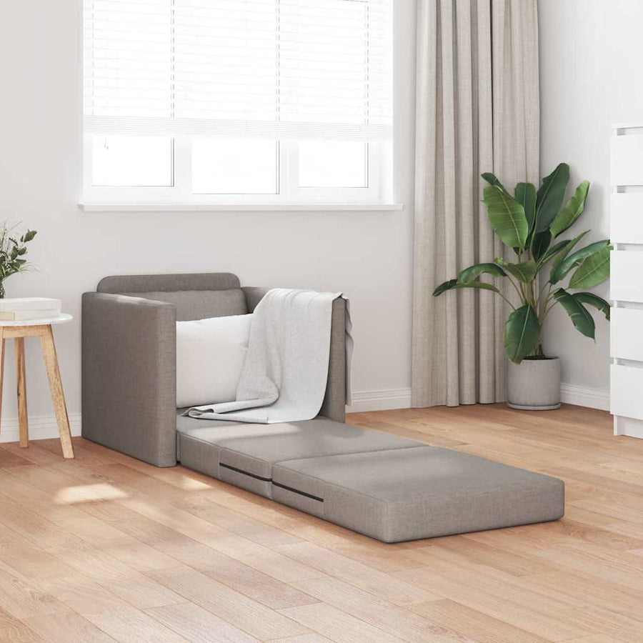 Slaapbank Taupe 74 x 77 x 81 cm Stof