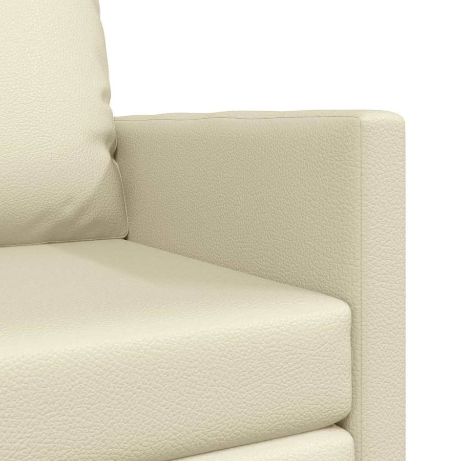 Slaapbank 60cm Crème Kunstleer