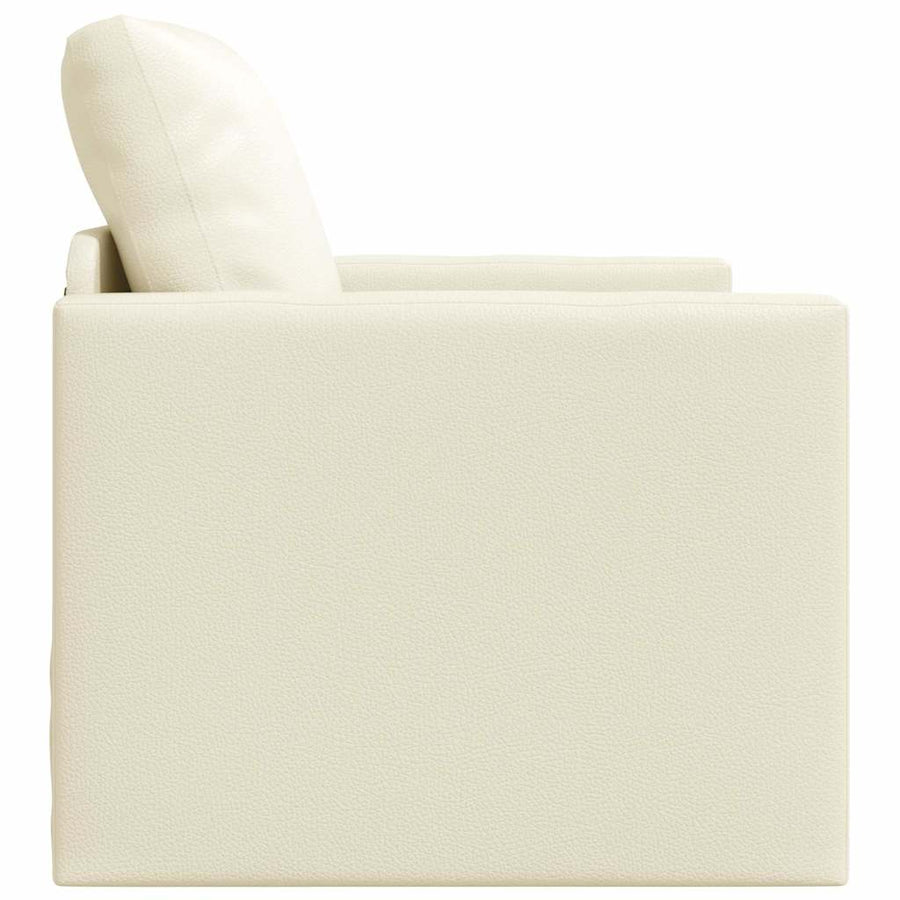 Slaapbank 60cm Crème Kunstleer