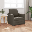 Slaapbank 60 cm grijs kunstleer