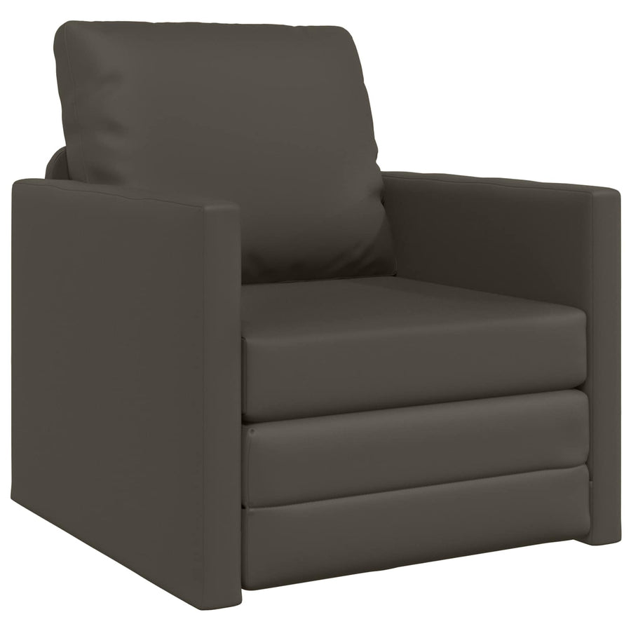 Slaapbank 60cm Grijs Kunstleer