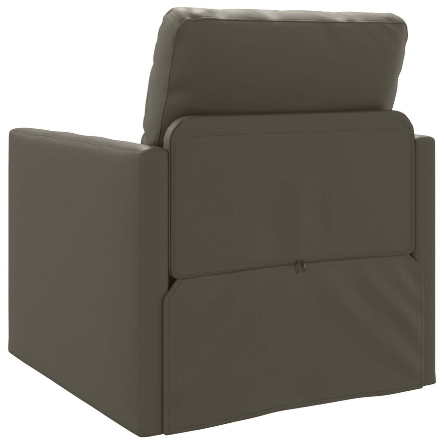 Slaapbank 60cm Grijs Kunstleer