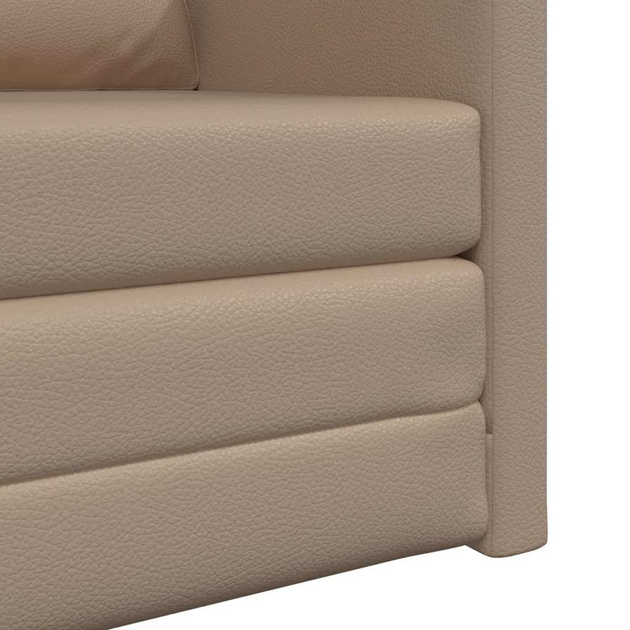Slaapbank 60cm Cappuccino Kunstleer