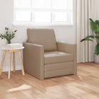 Slaapbank 60 cm cappuccino kunstleer