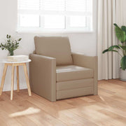 Slaapbank 60 cm cappuccino kunstleer