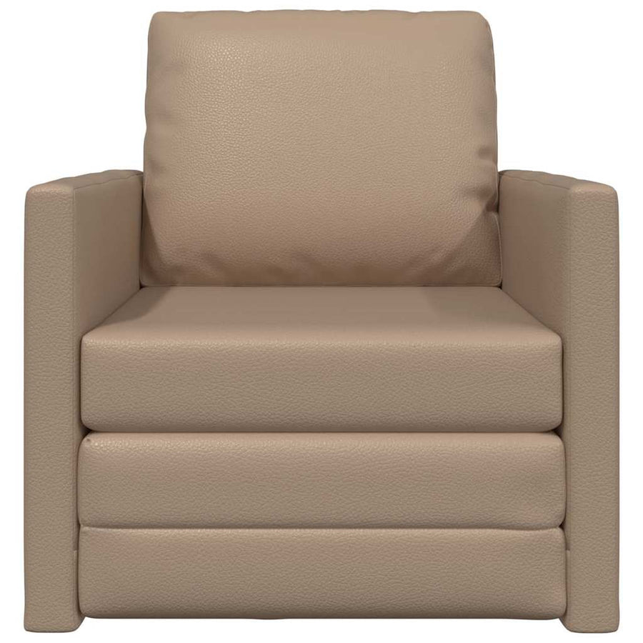 Slaapbank 60cm Cappuccino Kunstleer