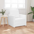 Slaapbank 60 cm wit kunstleer
