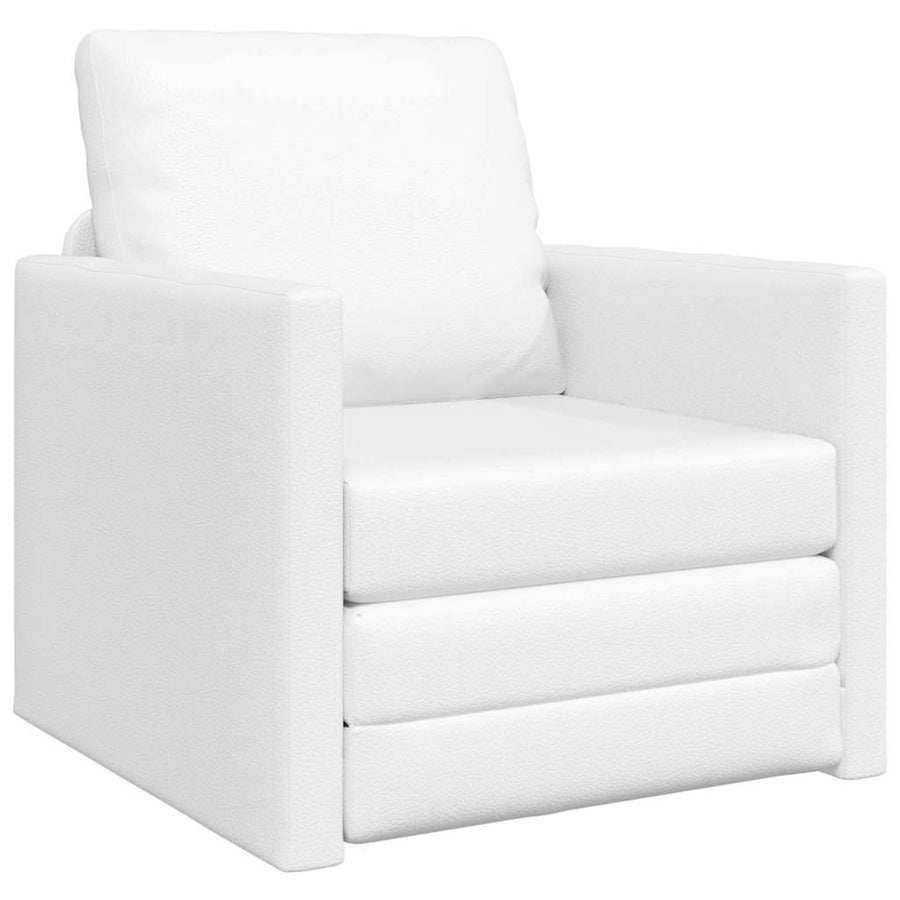 Slaapbank 60cm Wit Kunstleer