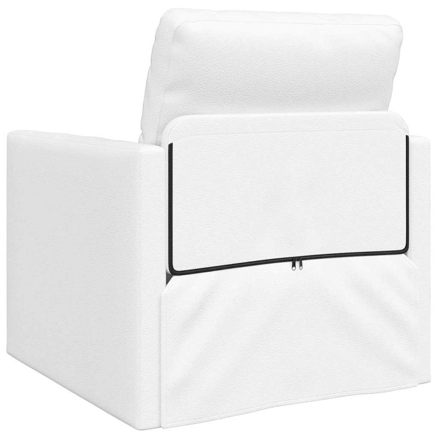 Slaapbank 60cm Wit Kunstleer