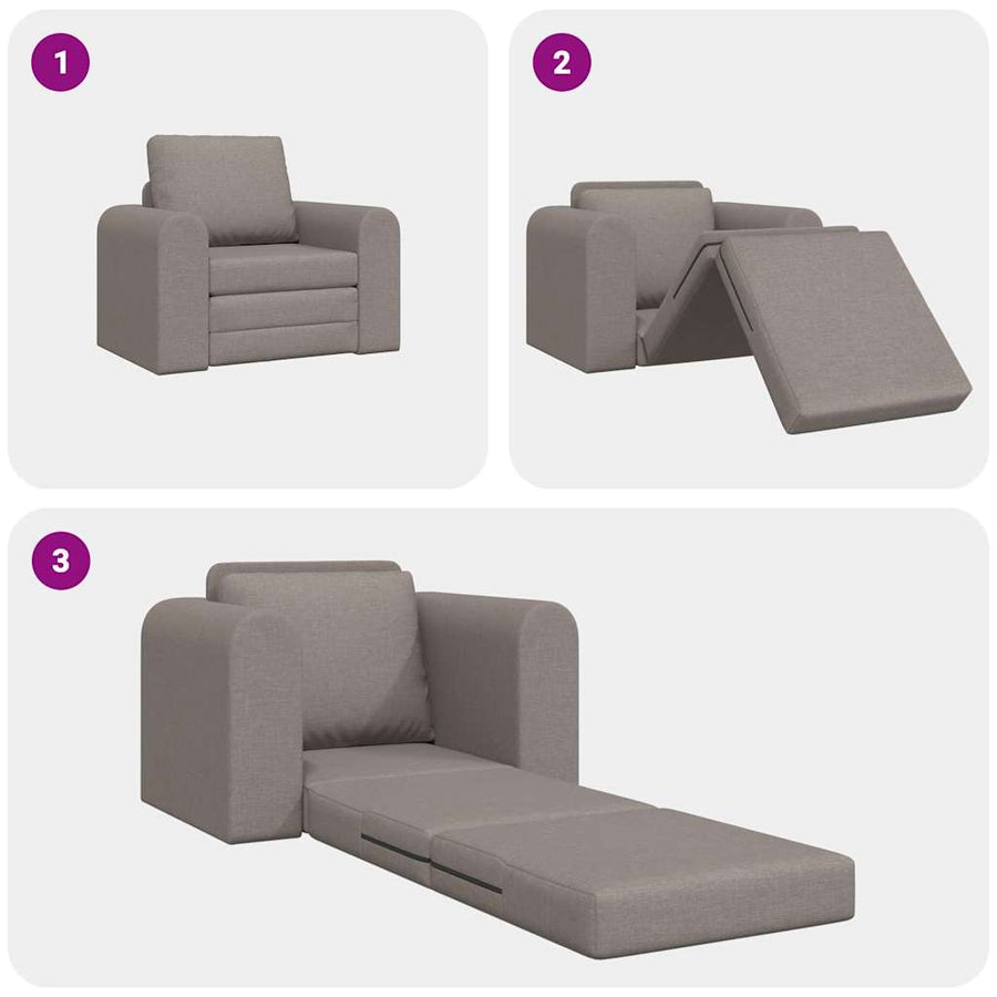 Slaapbank Taupe 98 x 71 x 83 cm Stof