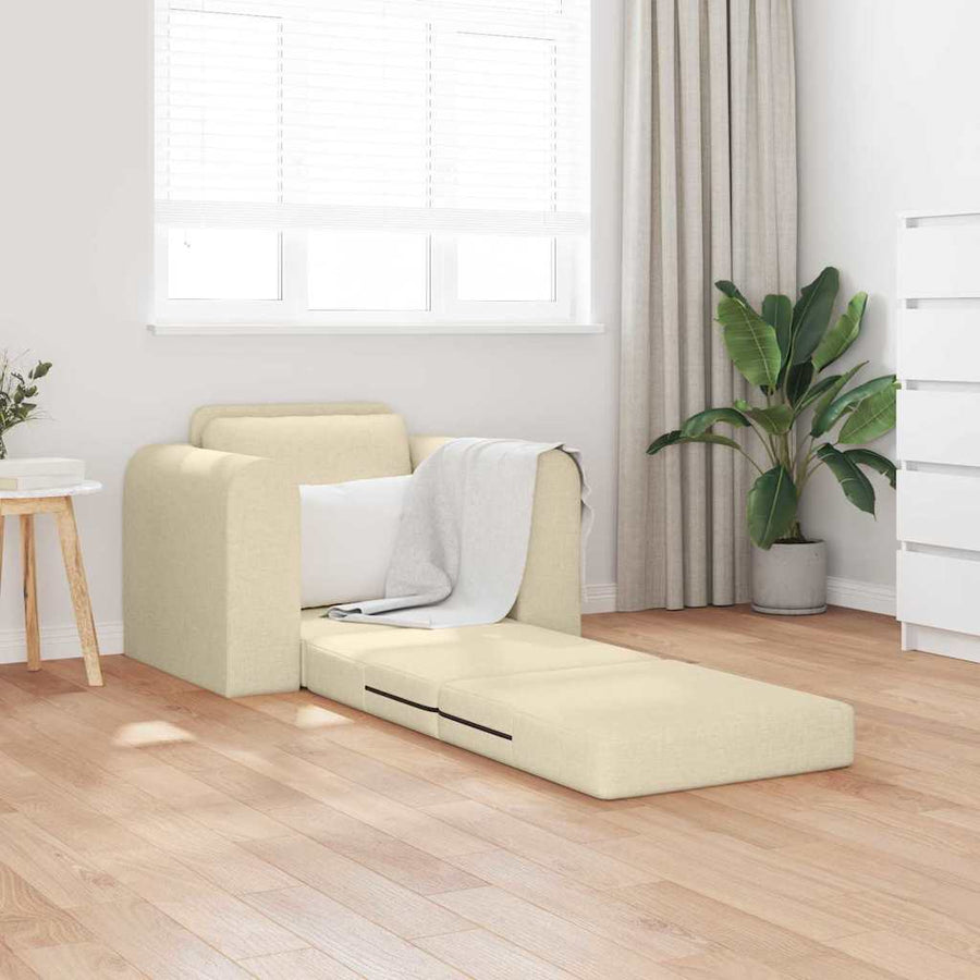 Slaapbank Crème 98 x 71 x 83 cm Stof