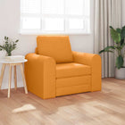 Sofa Bed Dark Yellow 98 x 71 x 83 cm Fabric