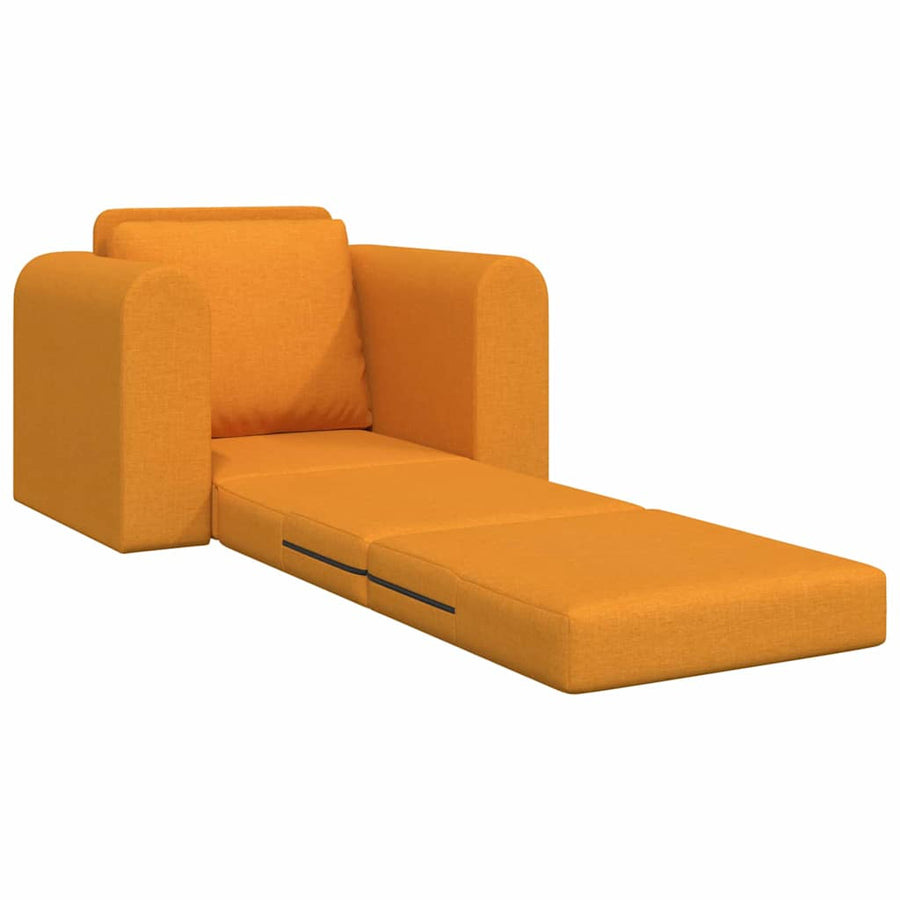 Slaapbank Donkergeel 98 x 71 x 83 cm Stof