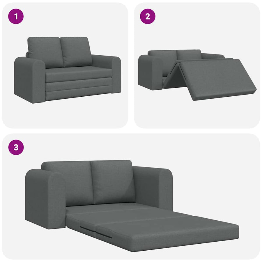 Slaapbank 60cm Donkergrijs Stof