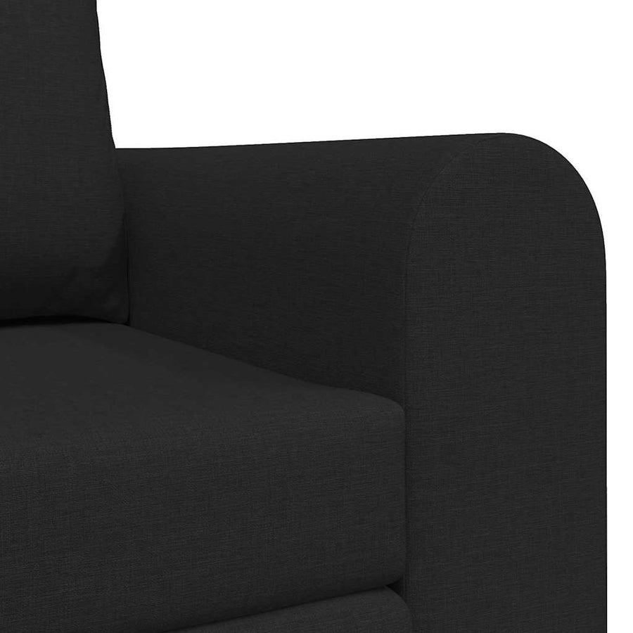 Slaapbank 60cm Zwart Stof
