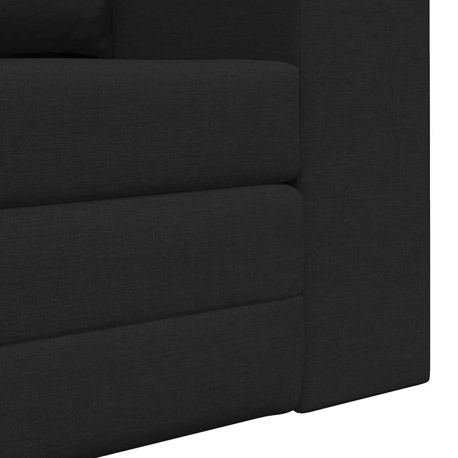 Slaapbank 60cm Zwart Stof