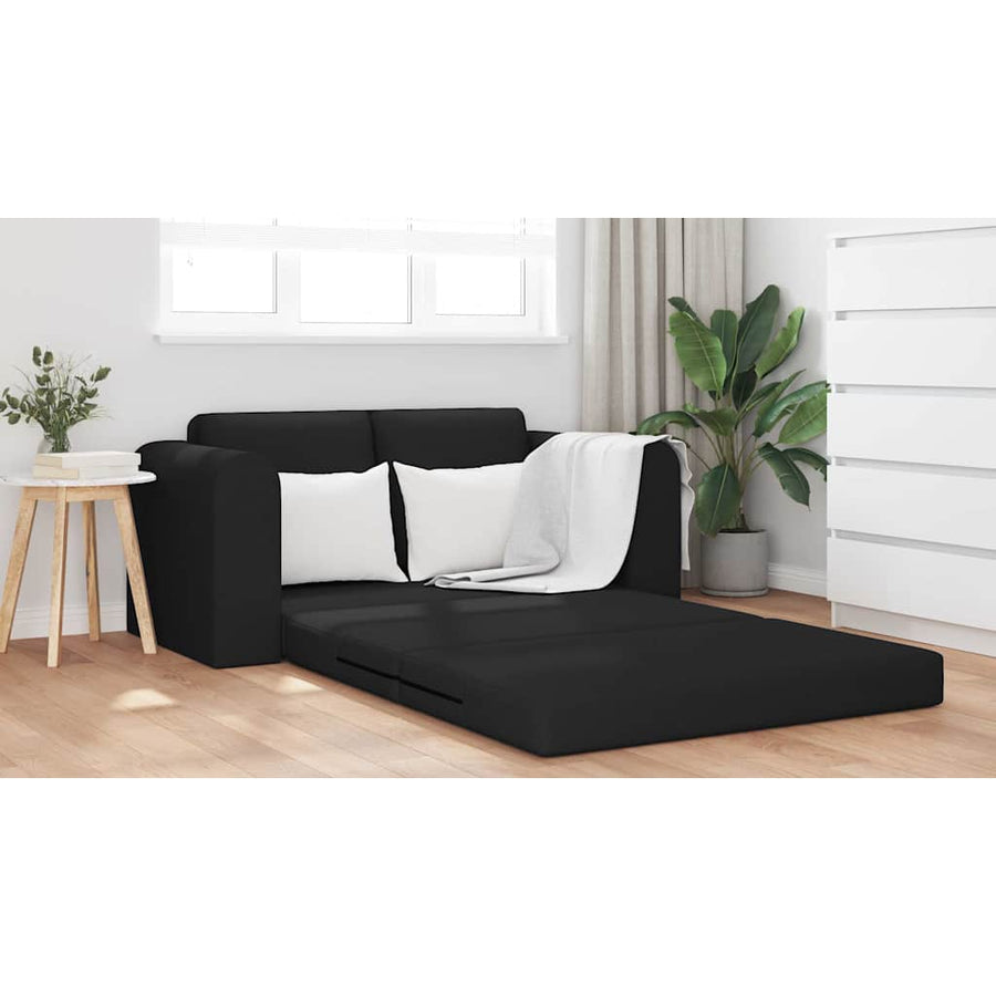Slaapbank 60cm Zwart Stof