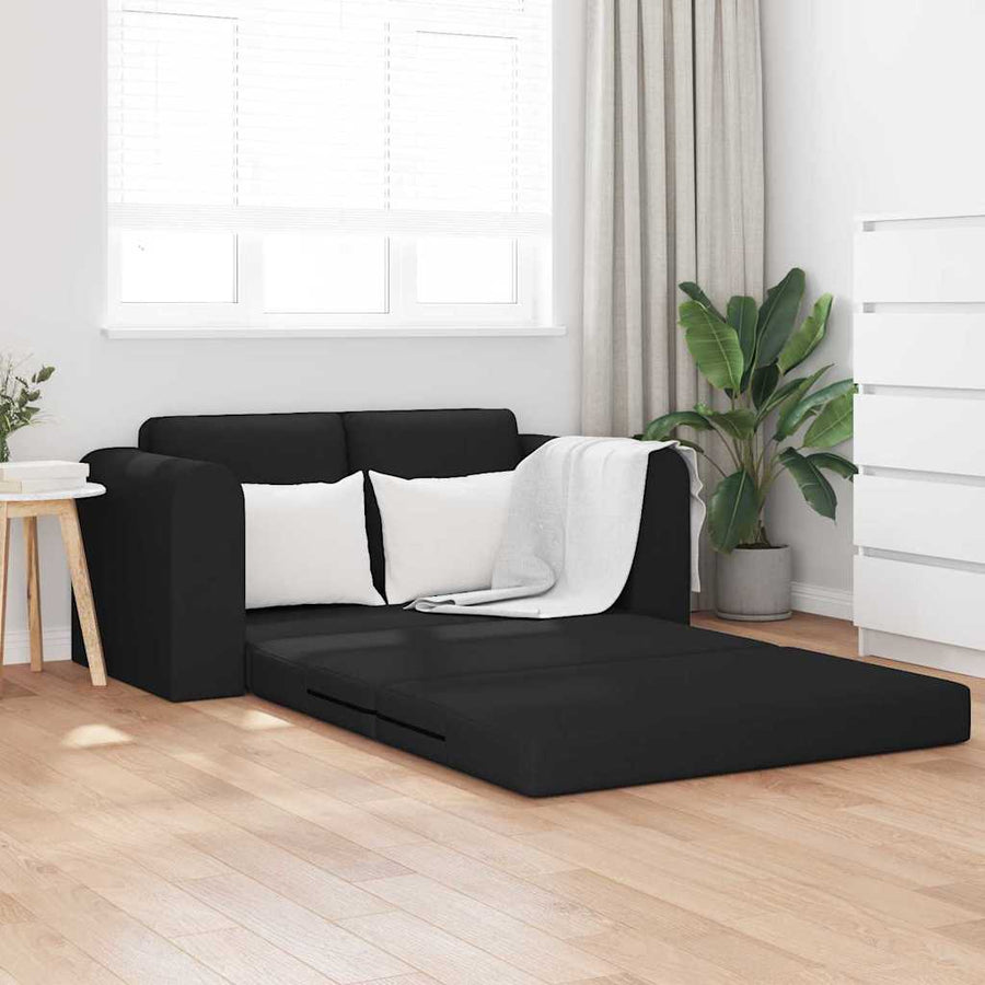 Slaapbank 60cm Zwart Stof