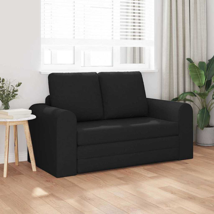 Slaapbank 60cm Zwart Stof