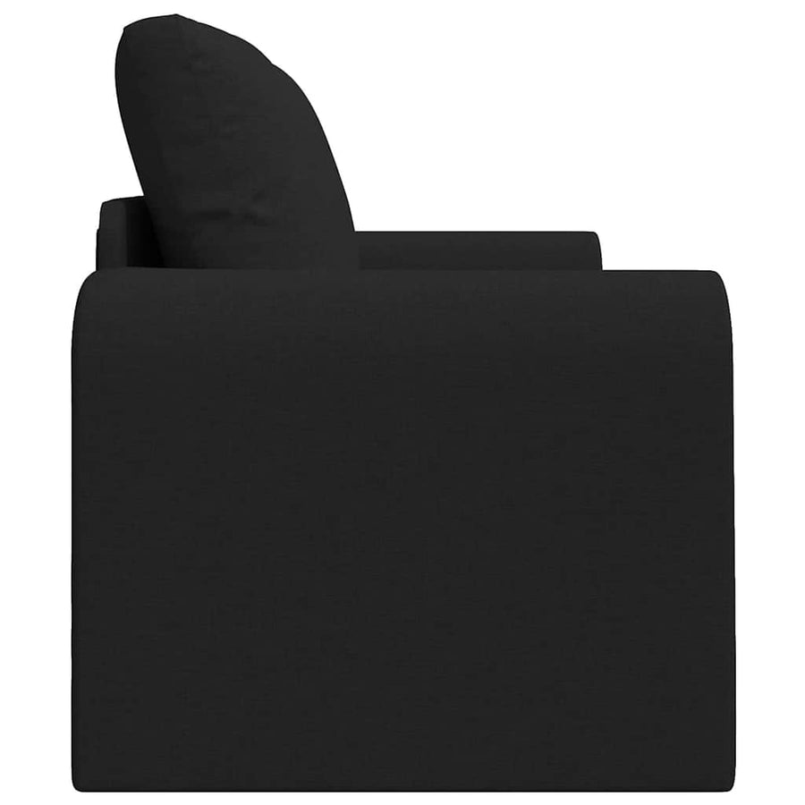 Slaapbank 60cm Zwart Stof