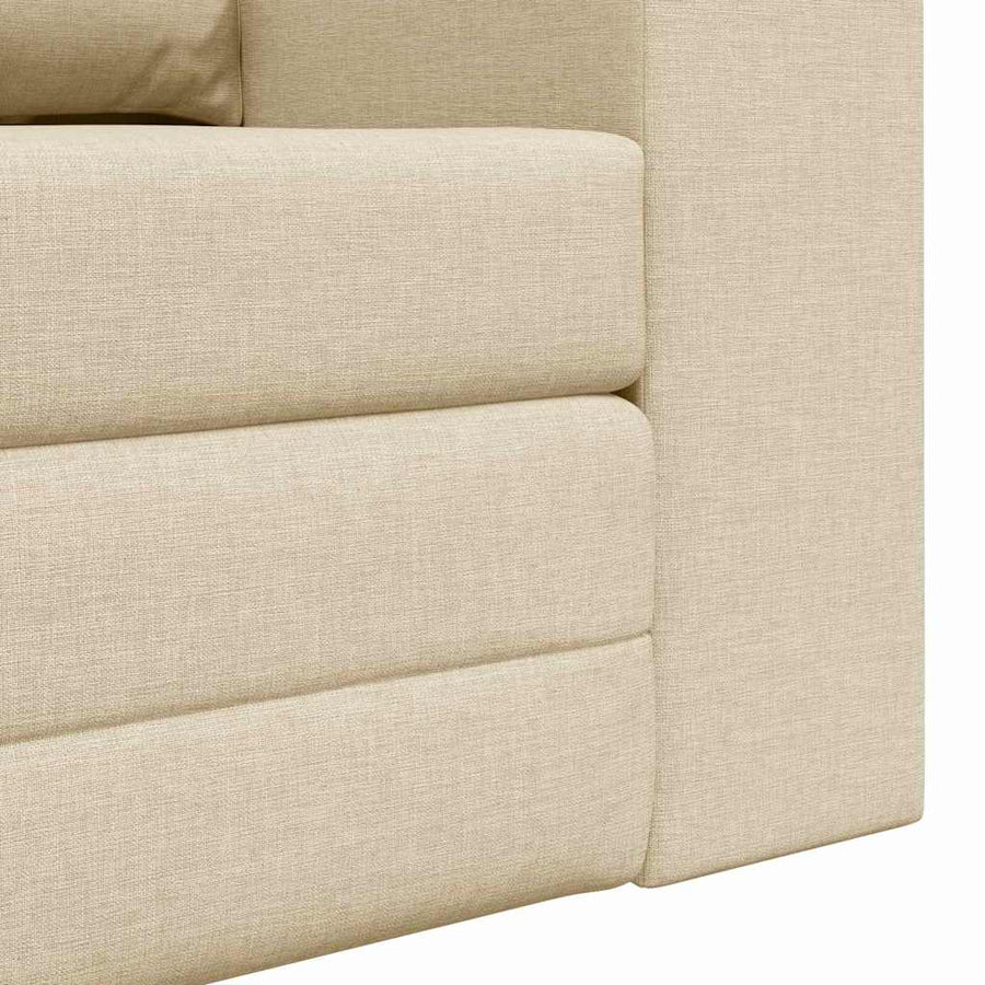 Slaapbank Crème 148 x 71 x 83 cm Stof