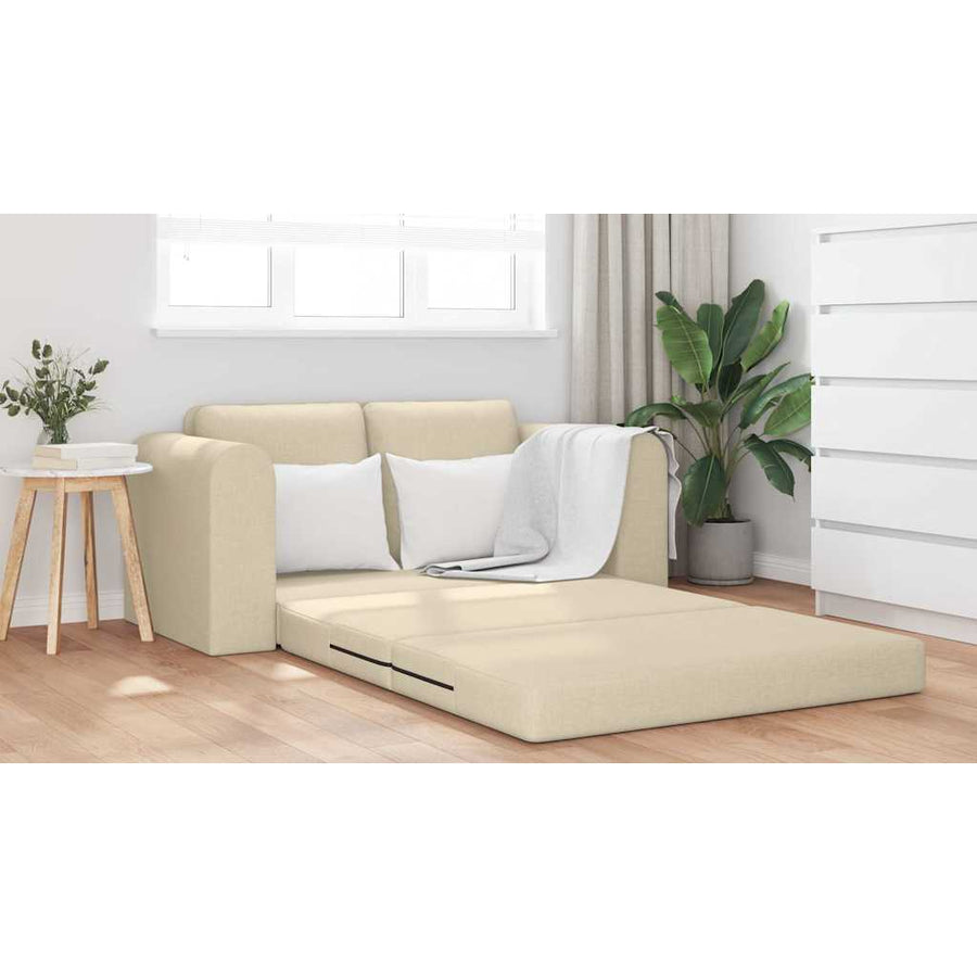 Slaapbank Crème 148 x 71 x 83 cm Stof