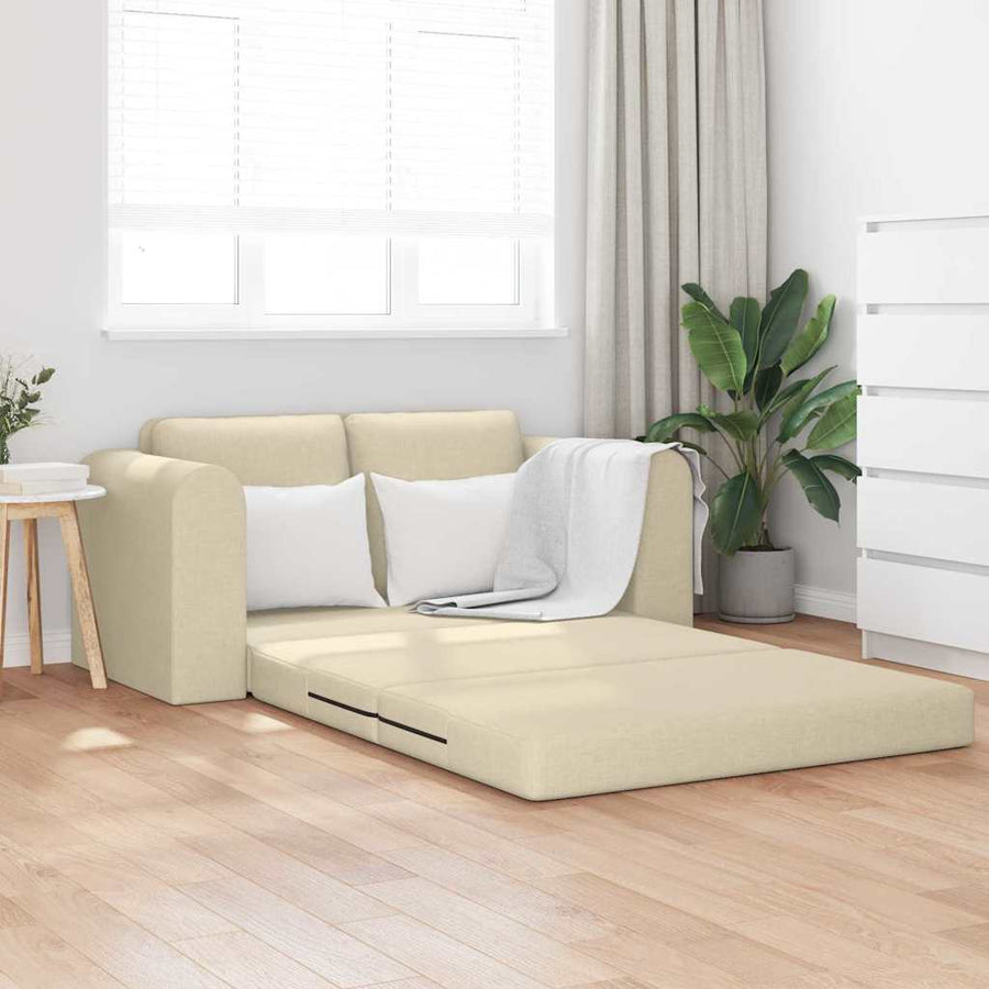 Slaapbank Crème 148 x 71 x 83 cm Stof