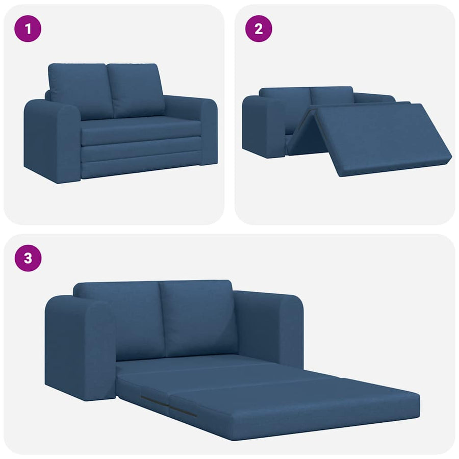 Slaapbank Blauw 148 x 71 x 83 cm Stof
