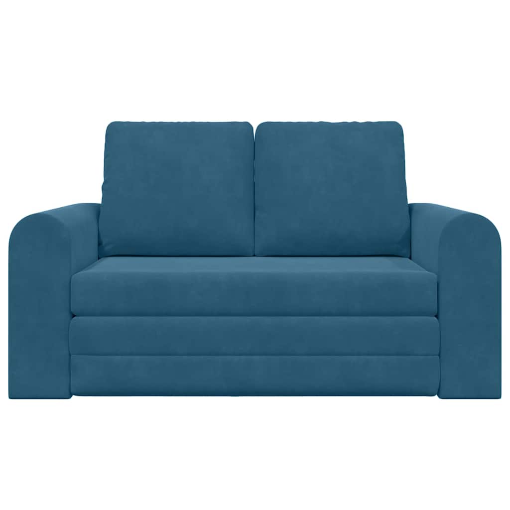 ligbed 2-in-1 Blauw 148x71x83 cm Fluwelen