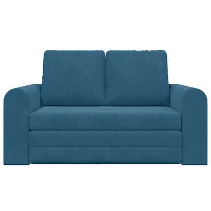 ligbed 2-in-1 Blauw 148x71x83 cm Fluwelen