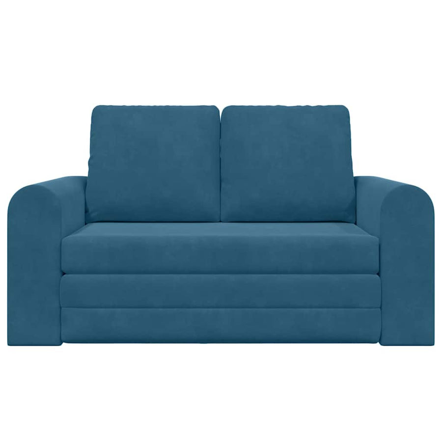ligbed 2-in-1 Blauw 148x71x83 cm Fluwelen