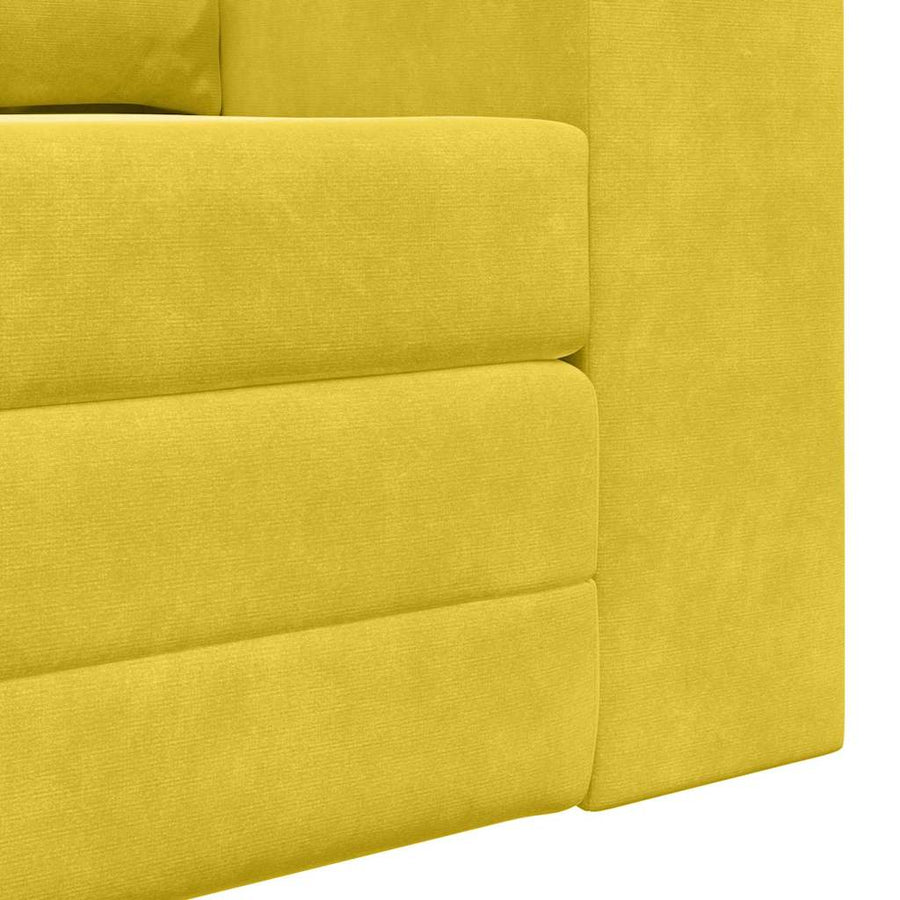 Slaapbank 60cm Geel Fluweel