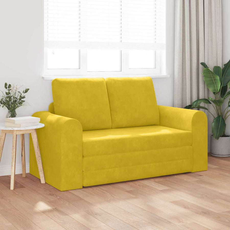 Slaapbank 60cm Geel Fluweel