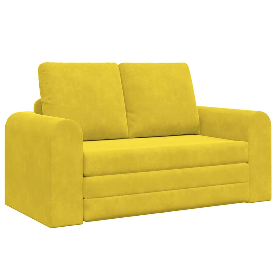 Slaapbank 60cm Geel Fluweel