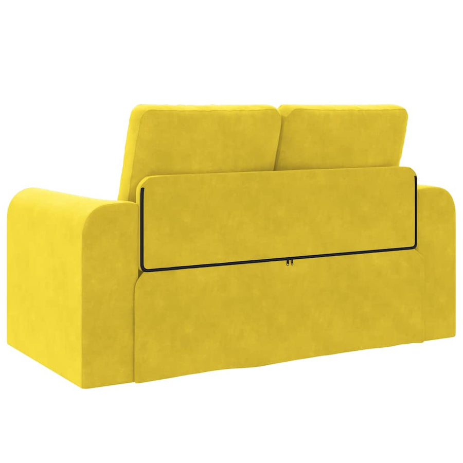 Slaapbank 60cm Geel Fluweel