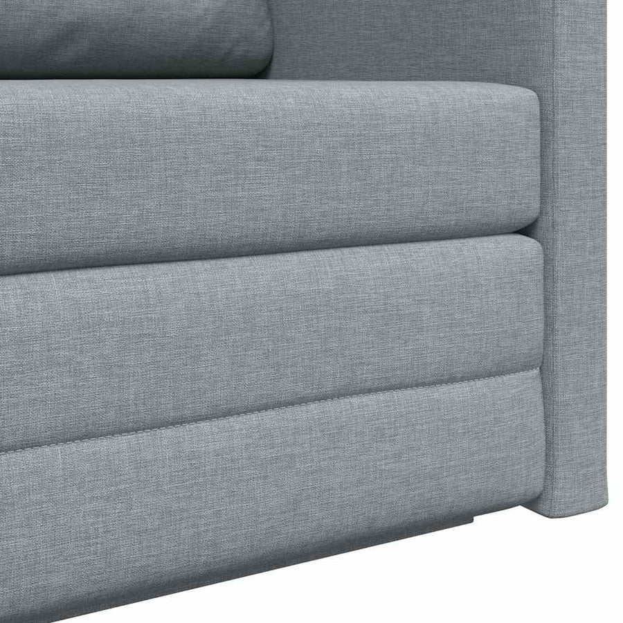 Slaapbank 110cm Lichtgrijs Stof