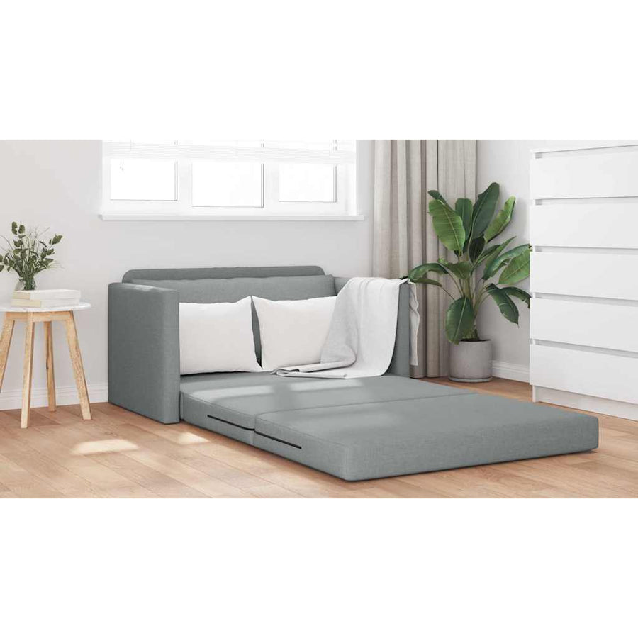Slaapbank 110cm Lichtgrijs Stof