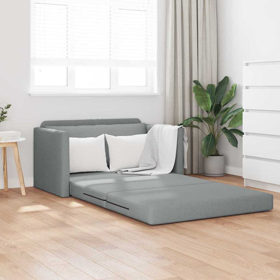 Slaapbank 110cm Lichtgrijs Stof