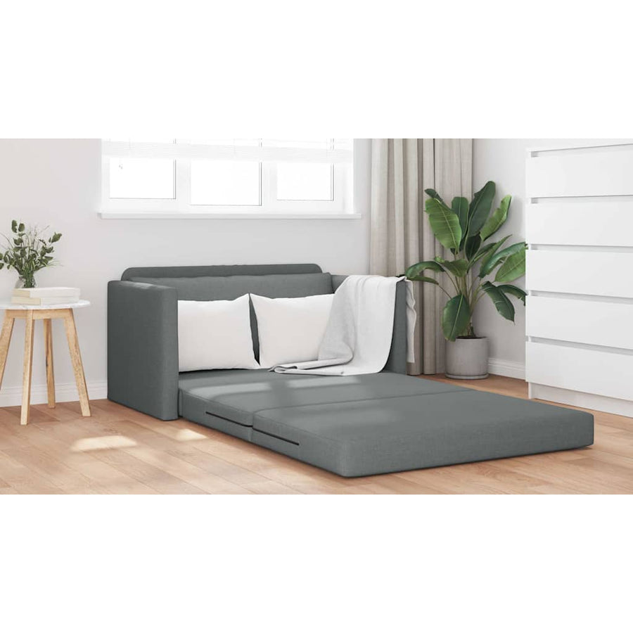 Slaapbank 110cm Donkergrijs Stof